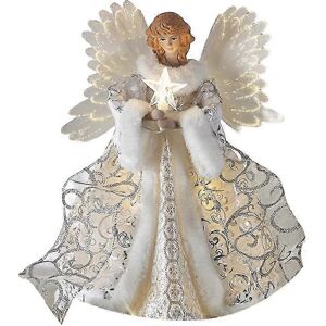 Unbranded (White) Christmas Angel Tree Topper, Angel Treetop Home Holiday Decoration Ornam Unbranded (White) Christmas Angel Tree Topper, Angel Treetop Home Holiday Decoration Ornam