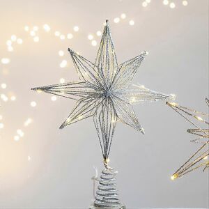 Unbranded (Silver) LE FUTUR 9.8" Lighted Christmas Tree Topper Star of Bethlehem - Battery Unbranded (Silver) LE FUTUR 9.8" Lighted Christmas Tree Topper Star of Bethlehem - Battery