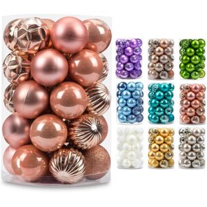 AMS 23660mm 34ct Christmas Ball Large Ornaments Party Decorations Shatterproof F AMS 23660mm 34ct Christmas Ball Large Ornaments Party Decorations Shatterproof F