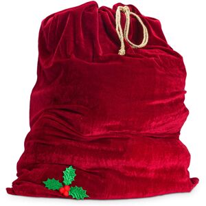 Sonnenholz Sunnywood Santa Christmas Gift Bag Large Stretchy Velour Present Sack with Golde Sonnenholz Sunnywood Santa Christmas Gift Bag Large Stretchy Velour Present Sack with Golde