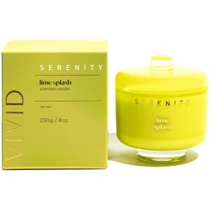 Home Fragrance Co. Serenity Vivid Glass Candle With Lid - Lime Splash Home Fragrance Co. Serenity Vivid Glass Candle With Lid - Lime Splash