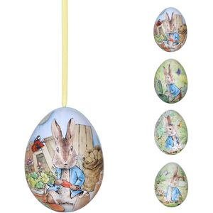 Carousel Beatrix Potter Peter Rabbit Hanging Egg-Shaped Tin Trinket Tin - Easter Gifts Carousel Beatrix Potter Peter Rabbit Hanging Egg-Shaped Tin Trinket Tin - Easter Gifts