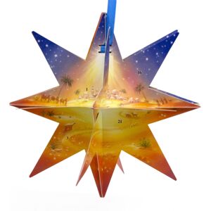Carousel Home Pop-up 3D Star of Bethlehem Christmas Advent Calendar Nativity Calendar - 29cm Carousel Home Pop-up 3D Star of Bethlehem Christmas Advent Calendar Nativity Calendar - 29cm