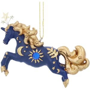 Carousel Home Blue & Gold Unicorn Christmas Bauble Unicorn Christmas Tree Ornament - 10cm Carousel Home Blue & Gold Unicorn Christmas Bauble Unicorn Christmas Tree Ornament - 10cm