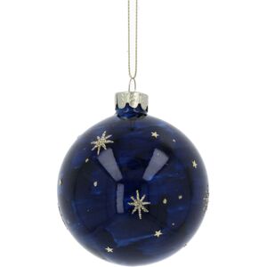 Carousel Home Celestial Christmas Bauble Moon & Stars Christmas Tree Hanging Ornament - 8cm Carousel Home Celestial Christmas Bauble Moon & Stars Christmas Tree Hanging Ornament - 8cm