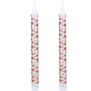 Carousel Home Set of 2 Toadstool Christmas Advent Candle Mushroom Christmas Candle - 23cm Carousel Home Set of 2 Toadstool Christmas Advent Candle Mushroom Christmas Candle - 23cm
