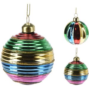 Carousel Home Multicoloured Rainbow Christmas Bauble Christmas Tree Hanging Ornament - 8cm Carousel Home Multicoloured Rainbow Christmas Bauble Christmas Tree Hanging Ornament - 8cm