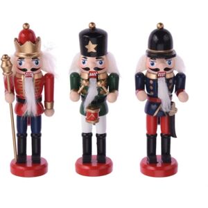 Carousel Home Set of 3 Traditional Nutcracker Soldier Baubles Christmas Tree Ornament 12cm Carousel Home Set of 3 Traditional Nutcracker Soldier Baubles Christmas Tree Ornament 12cm