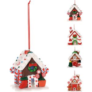 Carousel Home LED Gingerbread House Christmas Bauble Light-Up House Tree Ornament - 7cm Carousel Home LED Gingerbread House Christmas Bauble Light-Up House Tree Ornament - 7cm