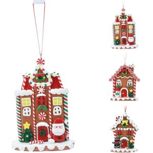 Carousel Home Gingerbread House Christmas Bauble Candy Cane House Tree Ornament - 11cm Carousel Home Gingerbread House Christmas Bauble Candy Cane House Tree Ornament - 11cm