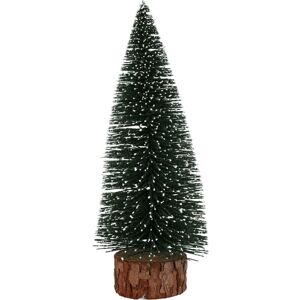 Carousel Home Medium Snowy Green Bottle Brush Christmas Tree Snow-Flocked Pine Tree - 25cm Carousel Home Medium Snowy Green Bottle Brush Christmas Tree Snow-Flocked Pine Tree - 25cm