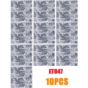 Unbranded (20*20cm, ET047) 10PCS Large Soft Tile Brick Wall Sticker Self-Adhesive Waterpro Unbranded (20*20cm, ET047) 10PCS Large Soft Tile Brick Wall Sticker Self-Adhesive Waterpro