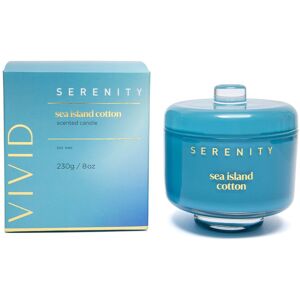 Home Fragrance Co. Serenity Vivid Glass Candle With Lid - Sea Island Cotton Home Fragrance Co. Serenity Vivid Glass Candle With Lid - Sea Island Cotton