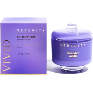 Home Fragrance Co. Serenity Vivid Glass Candle With Lid - Lavender Vanilla Home Fragrance Co. Serenity Vivid Glass Candle With Lid - Lavender Vanilla