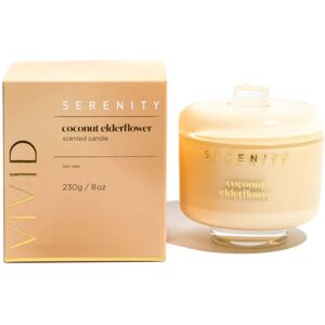 Home Fragrance Co. Serenity Vivid Glass Candle With Lid - Coconut Elderflower Home Fragrance Co. Serenity Vivid Glass Candle With Lid - Coconut Elderflower