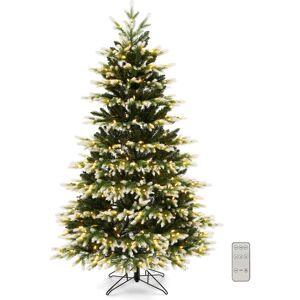 Casart 6FT Pre-Lit Artificial Christmas Tree Hinged XmasTree with 350 LED Lights Casart 6FT Pre-Lit Artificial Christmas Tree Hinged XmasTree with 350 LED Lights