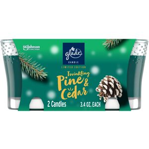 Glade Candle Jar Air Freshener Twinkling Pine & Cedar Limited Edition Scent Glade Candle Jar Air Freshener Twinkling Pine & Cedar Limited Edition Scent