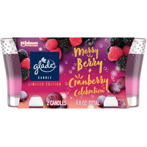 Glade Candle Jar Air Freshener 2in1 Merry Berry & Cranberry Celebration Limi Glade Candle Jar Air Freshener 2in1 Merry Berry & Cranberry Celebration Limi