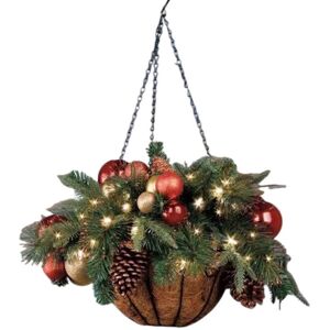 Unbranded (As show, One size) Pre-Lit Artificial Hanging Basket, LED String Lights, Froste Unbranded (As show, One size) Pre-Lit Artificial Hanging Basket, LED String Lights, Froste