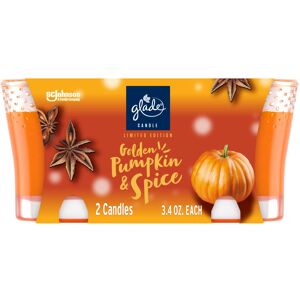 Glade Candle Jar Air Freshener Golden Pumpkin & Spice Limited Edition Scent Glade Candle Jar Air Freshener Golden Pumpkin & Spice Limited Edition Scent