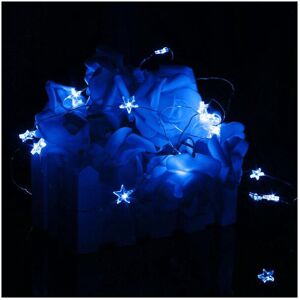 GreenZech (Blue) 1M 10 LED Battery Powered Star String Fairy Light For Chirstmas Party Wed GreenZech (Blue) 1M 10 LED Battery Powered Star String Fairy Light For Chirstmas Party Wed