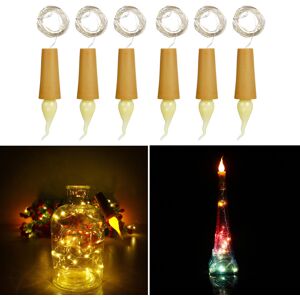 GreenZech (6pcs) 1X 6X 10X 12X Battery Operated 2M 20 LED Bottle Candle Wire String Light GreenZech (6pcs) 1X 6X 10X 12X Battery Operated 2M 20 LED Bottle Candle Wire String Light