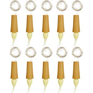 GreenZech (10pcs) 1X 6X 10X 12X Battery Operated 2M 20 LED Bottle Candle Wire String Light GreenZech (10pcs) 1X 6X 10X 12X Battery Operated 2M 20 LED Bottle Candle Wire String Light