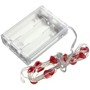 GreenZech (Green) 2M 20 LED Battery Powered Heart String Fairy Light For Christmas Party W GreenZech (Green) 2M 20 LED Battery Powered Heart String Fairy Light For Christmas Party W