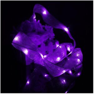 GreenZech (Purple) 2M 20 LED Ribbon String Fairy Light Battery Powered Party Xmas Wedding GreenZech (Purple) 2M 20 LED Ribbon String Fairy Light Battery Powered Party Xmas Wedding