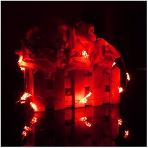 GreenZech (Red) 2M 20 LED Battery Powered Christmas Tree String Fairy Light For Xmas Party GreenZech (Red) 2M 20 LED Battery Powered Christmas Tree String Fairy Light For Xmas Party