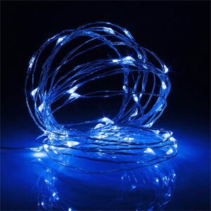 GreenZech (Blue) Battery Powered 5M 50LEDs Waterproof Silver Wire Fairy String Light for C GreenZech (Blue) Battery Powered 5M 50LEDs Waterproof Silver Wire Fairy String Light for C