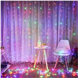 GreenZech (Colorful, 3M*1M) 3M*1M 3M*3M USB LED Curtain Window String Light with Hook Up I GreenZech (Colorful, 3M*1M) 3M*1M 3M*3M USB LED Curtain Window String Light with Hook Up I