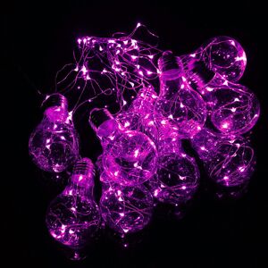 GreenZech (Pink) 4M 10LEDs Bulb Shaped Indoor Outdoor Fairy String Light for Christmas Par GreenZech (Pink) 4M 10LEDs Bulb Shaped Indoor Outdoor Fairy String Light for Christmas Par