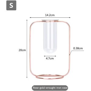 GreenZech (S) Glass Test Tube Glass Vase Pot Container Holder Plants Flowers Desk Decor Gi GreenZech (S) Glass Test Tube Glass Vase Pot Container Holder Plants Flowers Desk Decor Gi
