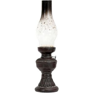 GreenZech (L) Candle Tea Light Holder Nostalgic Vintage Retro Glass Cover Kerosene Lamp Ca GreenZech (L) Candle Tea Light Holder Nostalgic Vintage Retro Glass Cover Kerosene Lamp Ca