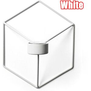 GreenZech (White) 3D Geometric Nordic Style Candle Holder Iron Candlestick Handmade Wall A GreenZech (White) 3D Geometric Nordic Style Candle Holder Iron Candlestick Handmade Wall A