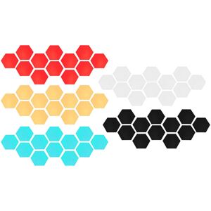GreenZech (Gold) 12Pcs 3D Wall Stickers DIY Mirror Hexagon Vinyl Removable Decal for Home GreenZech (Gold) 12Pcs 3D Wall Stickers DIY Mirror Hexagon Vinyl Removable Decal for Home
