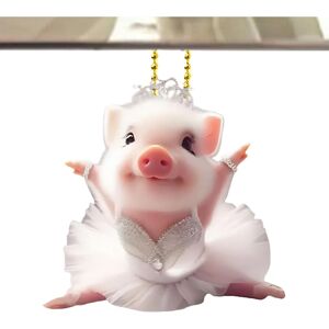 Unbranded (C) Swing Hog Pendant,Lucky Hog Accessories Ornament - Acrylic 2D Funny Hog Chri Unbranded (C) Swing Hog Pendant,Lucky Hog Accessories Ornament - Acrylic 2D Funny Hog Chri