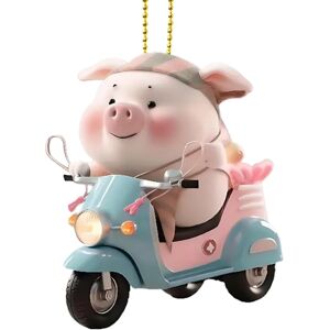 Unbranded (A) Swing Hog Pendant,Lucky Hog Accessories Ornament - Acrylic 2D Funny Hog Chri Unbranded (A) Swing Hog Pendant,Lucky Hog Accessories Ornament - Acrylic 2D Funny Hog Chri