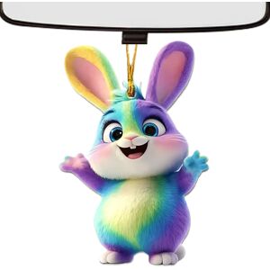 Unbranded (A) Rabbit Ornaments - Acrylic 2D Bunny Dangling Tree Decor Rearview Mirror Ac Unbranded (A) Rabbit Ornaments - Acrylic 2D Bunny Dangling Tree Decor Rearview Mirror Ac