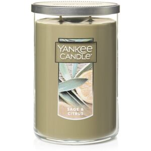 Yankee Candle Sage & Citrus Scented Classic 22oz Large Tumbler 2-Wick Candle O Yankee Candle Sage & Citrus Scented Classic 22oz Large Tumbler 2-Wick Candle O