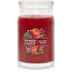 Yankee Candle Red Apple Wreath Scented Signature 20oz Large Jar 2-Wick Candle Yankee Candle Red Apple Wreath Scented Signature 20oz Large Jar 2-Wick Candle