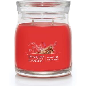 Yankee Candle Sparkling Cinnamon Scented Signature 13oz Medium Jar 2-Wick Candl Yankee Candle Sparkling Cinnamon Scented Signature 13oz Medium Jar 2-Wick Candl