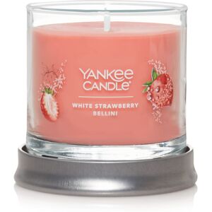 Yankee Candle White Strawberry Bellini Scented Signature 4.3oz Small Tumbler Si Yankee Candle White Strawberry Bellini Scented Signature 4.3oz Small Tumbler Si