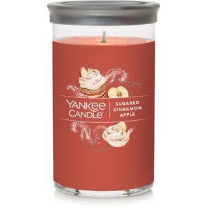 Yankee Candle Sugared Cinnamon Apple Signature Medium Pillar Candle - 14.25oz. R Yankee Candle Sugared Cinnamon Apple Signature Medium Pillar Candle - 14.25oz. R