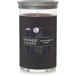 Yankee Candle MidSummer's Night Signature Medium Pillar Candle 14.25oz Black Yankee Candle MidSummer's Night Signature Medium Pillar Candle 14.25oz Black