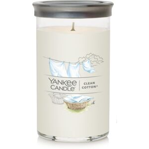 Yankee Candle Clean Cotton Signature Medium Pillar Candle 14.25oz White Yankee Candle Clean Cotton Signature Medium Pillar Candle 14.25oz White