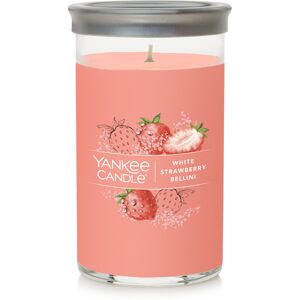 Yankee Candle White Strawberry Bellini Signature Medium Pillar Candle 14.25oz Yankee Candle White Strawberry Bellini Signature Medium Pillar Candle 14.25oz