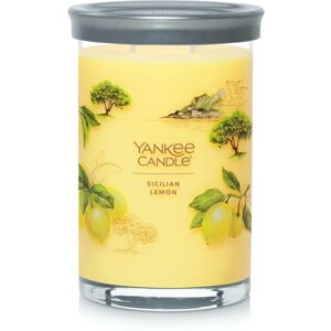 Yankee Candle Sicilian Lemon Scented Signature 20oz Large Tumbler 2-Wick Candle Yankee Candle Sicilian Lemon Scented Signature 20oz Large Tumbler 2-Wick Candle