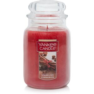 Yankee Candle Sparkling Cinnamon Scented Classic 22oz Large Jar Single Wick Can Yankee Candle Sparkling Cinnamon Scented Classic 22oz Large Jar Single Wick Can